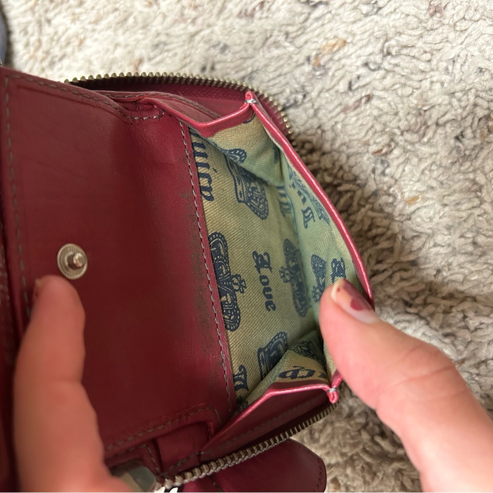 Juicy Couture Gray and Red Wallet - Picture 5 of 8